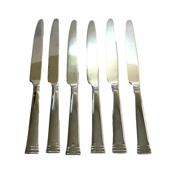 PARADISE by Towle Living Collection Stainless 18/0 Dinner Knife Knives Lot of 6 - Picture 1 of 5